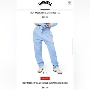 Alix Earle unwell sweatpants, never worn, size medium